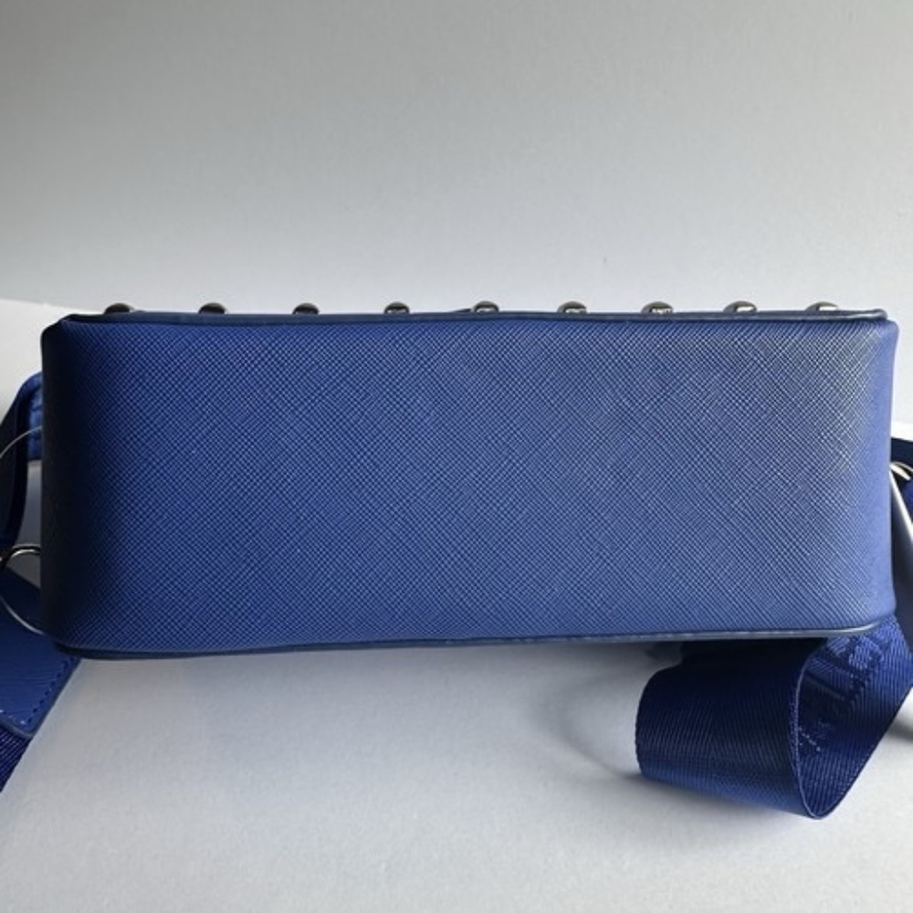 Valentino Orlandi Small Camera Crossbody Bag Electric Blue NWT - Picture 13 of 16